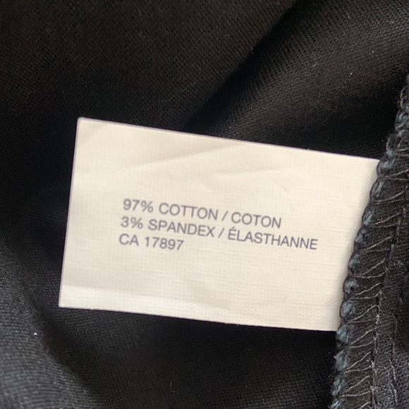 Black cotton skirt. Unlined. Great for office or casual wear. Mint condition. - Picture 4 of 4